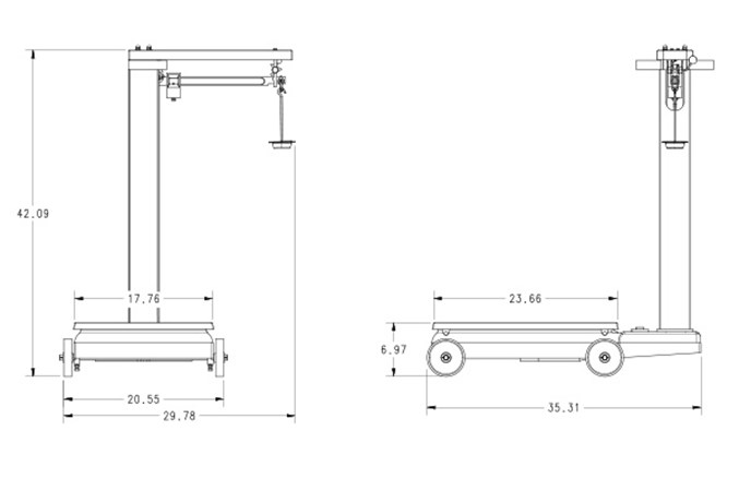 RL1200 Mechanical Portable Beam Scale