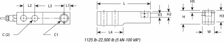 Celda de carga: Flintec single beam SB4