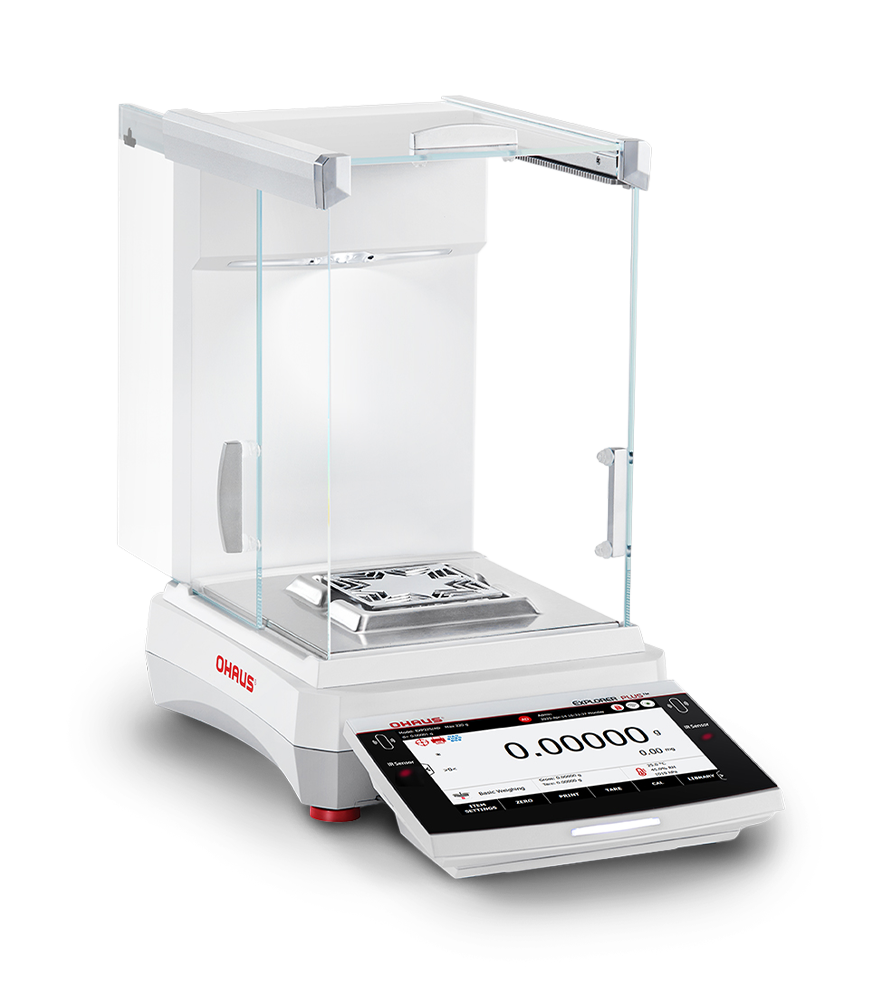 Explorer Plus Semi Micro Balance Draftshield Half Open Right