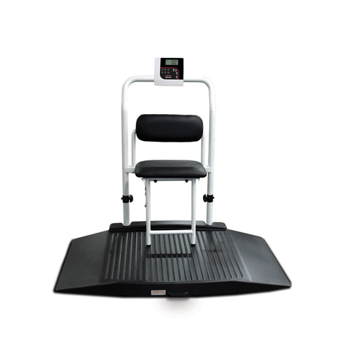 350-10-4 Dual-ramp Wheelchair Scale with Seat