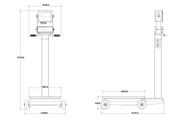 RL1200 EM Electromechanical Portable Beam Scale